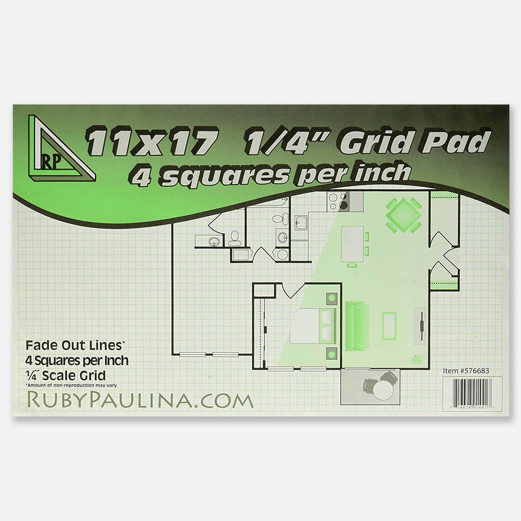 11 x 17 Architectural Grid Paper Pad