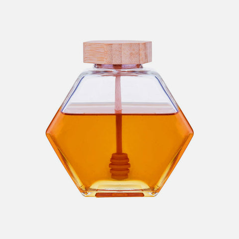 Hexagonal Honey Jar